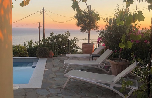 Mousata Villa | Villa Magdalani a Family Villa with Private Pool, Sea and Mountain Views.
