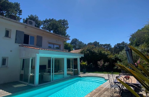 Biscarrosse Plage Villa | Villa Maluel, Pool, Surf, Beaches within walking distance