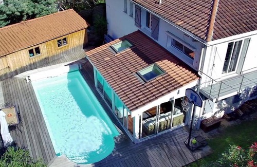 Biscarrosse Plage Villa | Villa Maluel, Pool, Surf, Beaches within walking distance