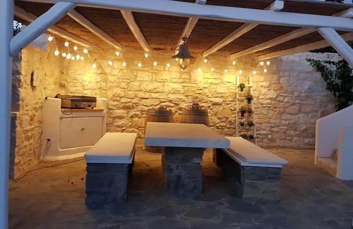 Chrissi Akti Villa | VILLA OF CHARM PAROS GOLDEN BEACH view sea / near beach-4 rooms-10 people