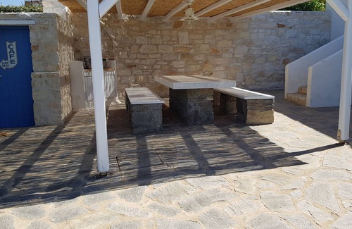 Chrissi Akti Villa | VILLA OF CHARM PAROS GOLDEN BEACH view sea / near beach-4 rooms-10 people