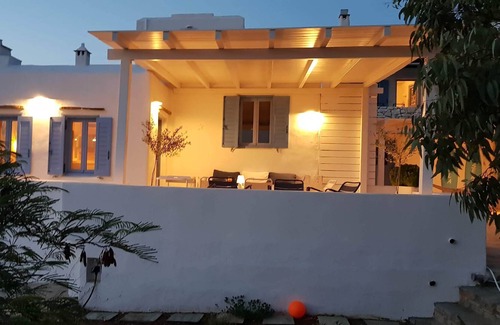 Chrissi Akti Villa | VILLA OF CHARM PAROS GOLDEN BEACH view sea / near beach-4 rooms-10 people