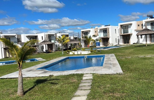 Grand Gaube Villa | Villa Olive - A two double bed Duplex at Green Village with swimming pool