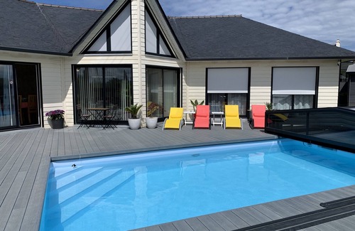 Sibiril House | Villa Plain Pied' Av Heated pool & Sauna 300 m from the sea