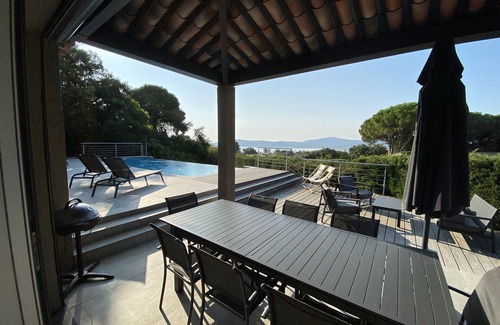 Les Restanques Villa | Villa sea view - pool - 3 bedrooms - 6pers- air-conditioned - quiet - not overlooked