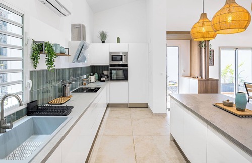 La Riviere Saint-Louis Villa | Villa with pool, summer kitchen and ocean view