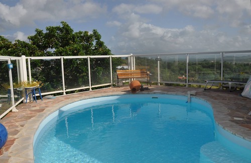 Riviere-Salee House | Villa with private saltwater pool and panoramic view of the sea and Diamond Rock