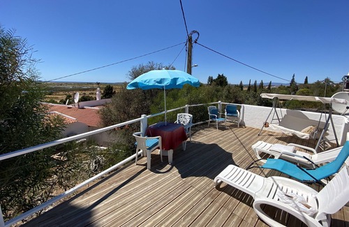 Vale de Parra House | Villa with seaview sunset terrace + tennis + pool by nature reserve/golf course