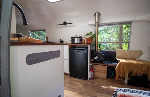 Alert Bay House | Vintage Airstream with Ocean Mountain Views