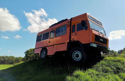 Battle Cabin | Vintage all terrain Italian army truck