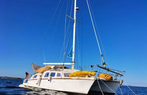 Marseillan Boat Rental | Vivez une expérience insolite sur notre grand catamaran de 12m au mouillage en face de Marseillan
