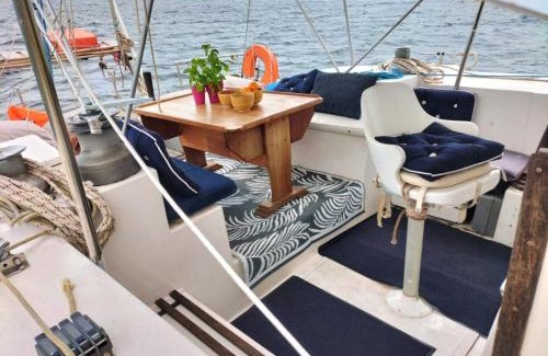 Marseillan Boat Rental | Vivez une expérience insolite sur notre grand catamaran de 12m au mouillage en face de Marseillan