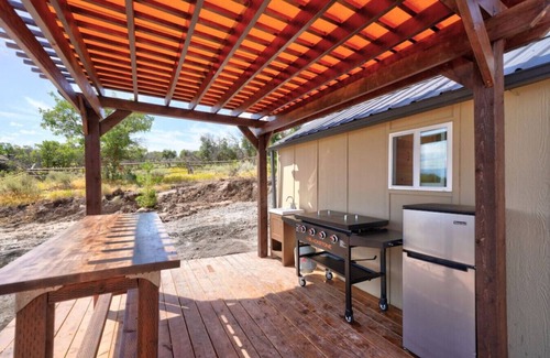 Mount Pleasant RV Rental | Warrior's Lodge · Glamping Teepee Mtn Escape King Bed & Private Bath