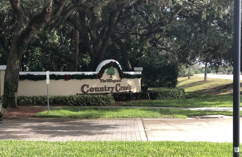 Estero Villa | Water and golf course views in Country Creek!