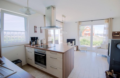 Neuenkirchen House | Water views, 1 A location overlooking the water/harbor, sauna, fireplace, WLAN