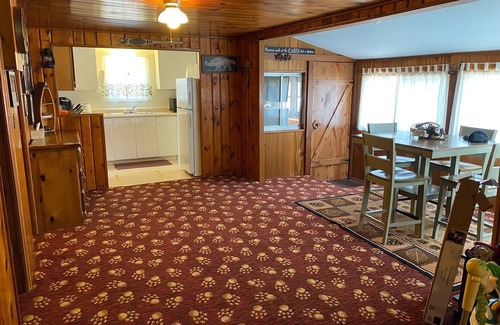 Manistique House | Waterfront Cabin w/Private Dock & Outdoor Bar near Munising/Manistique