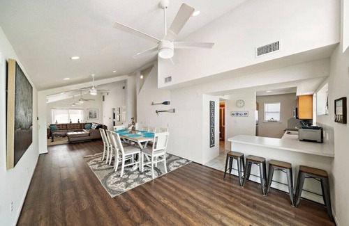Galveston House | Waterfront canal with stunning views from multiple decks and boat slip