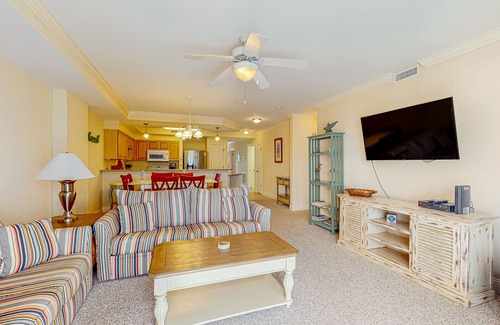 Indian Beach Condo | Waterfront condo with shared pool, gym & game room, close to everything