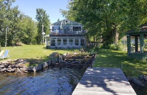 Town of Hastings Cottage | Waterfront cottage, two docks, great fishing, open to Oneida Lake, lg yard