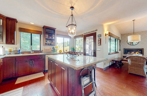 Guerneville Cabin | Waterfront home on the Russian River with gorgeous view, dock, kayaks & canoe