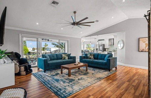 Spring Hill House | Waterfront home w/direct gulf access + pool + hot tub + activites!