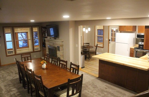 Wautoma House | Waterfront on Silver Lake, private pier, pontoon rental, family fun!