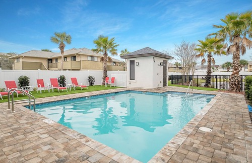 Miramar Beach House | White Coral Chateau with Low-Speed Vehicle, Heated Pool, and Cornhole Field
