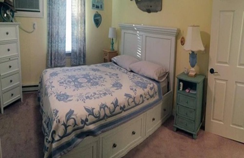 North Beach Haven Condo | Wi/Fi. Outdoor Shower. Beautifully remodeled 1st fl condo in a building of only 4 units on the oceanblock in Brant Beach. It is just steps from the beach and very close to the bay beach area which has swimming and a play area for children.
