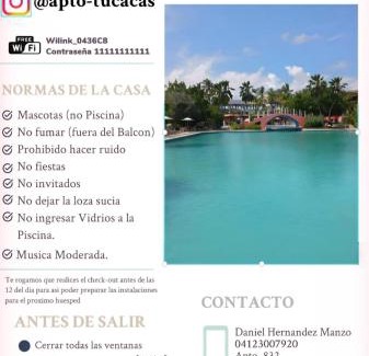 Tucacas Apartment | Wifi, Aire, 7 pers, 2h 2B 4Piscinas