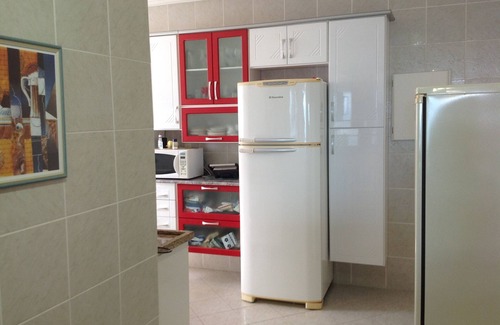 Canto do Forte Apartment | Wonderful Apt with Gourmet Balcony Facing the Beach and Sea Views