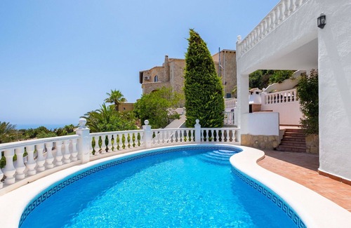 Benitachell Villa | Wonderful private villa with A/C, WIFI, private pool, TV, terrace, pets allowed and panoramic view