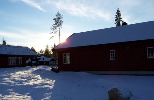 Kviteseid House | Wooden holiday home with sauna near ski center, swimming lake and golf course (WLAN)