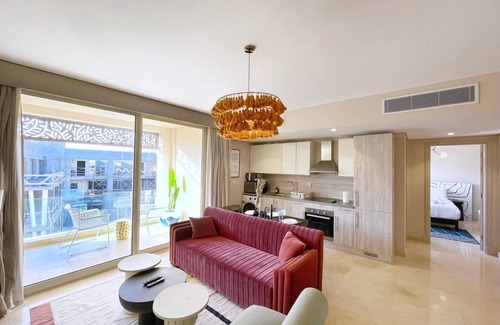 El Gouna Apartment | Xuru Stays I Modish & Magnific 2bdr @ Mangroovy Pool & Beach Access