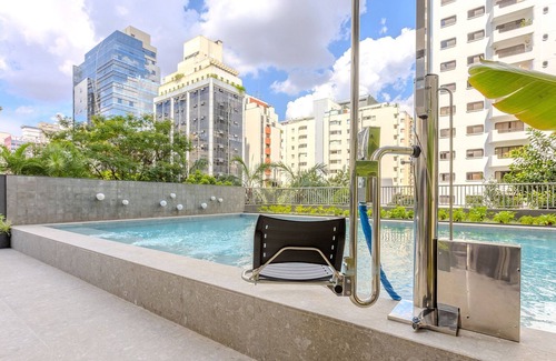 Indianopolis Apartment | Zen Studio W/panoramic View of Sao Paulo Onj2612