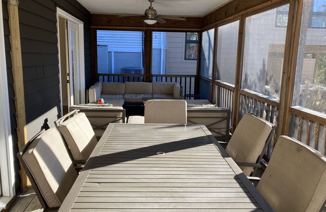 A cozy cottage a block from the beach that's never crowded! .