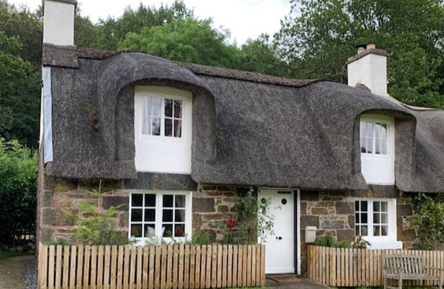 a fairytale thatched highland cottage