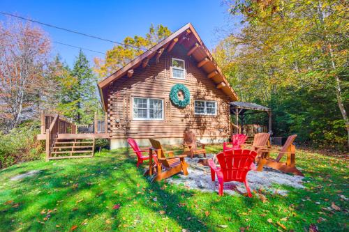 Andover Cabin Retreat with Hot Tub and Fireplace!