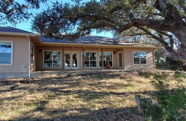 Beautiful lake house on Lake Buchanan waterfront.