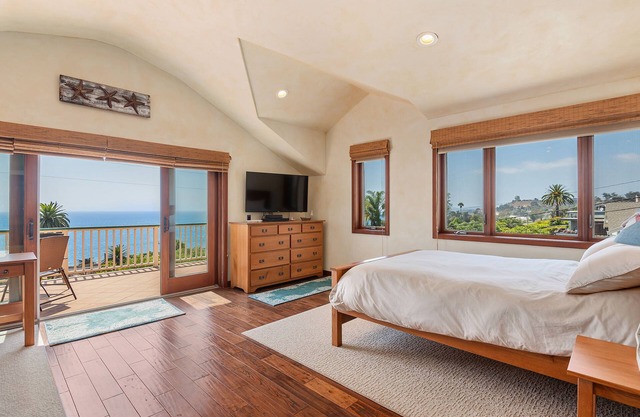 Blue Ocean View Retreat | Steps from the Beach | Perfect Coastal Getaway
