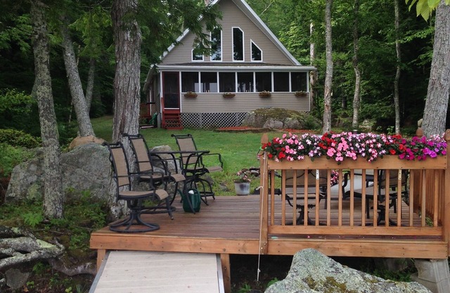 Branch Lake, lakefront cottage in the woods, Ellsworth ME