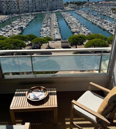 Carnon Plage, panorama Unique sur la Mer et le Port depuis la Terrasse