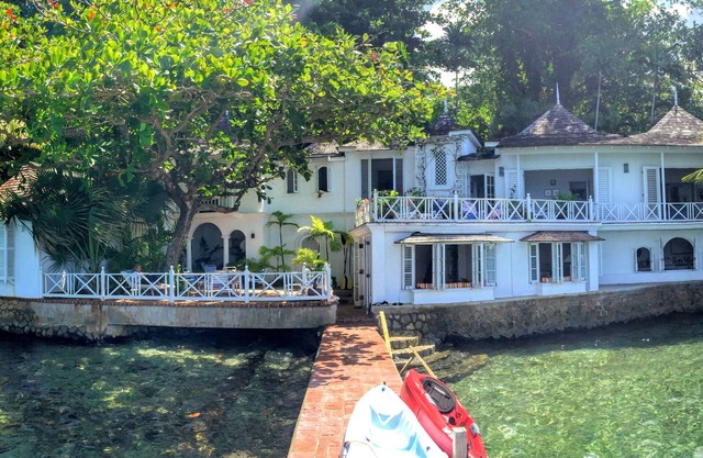 Classic seafront three-bedroom villa in tranquil, stunning San San, Port Antonio