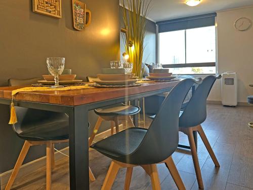 Departamento Full equipado, wifi, AC, Metro Carlos Valdovinos