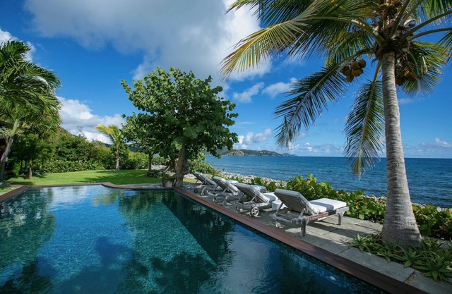 Forts Cove ~ Private beachfront villa with pool