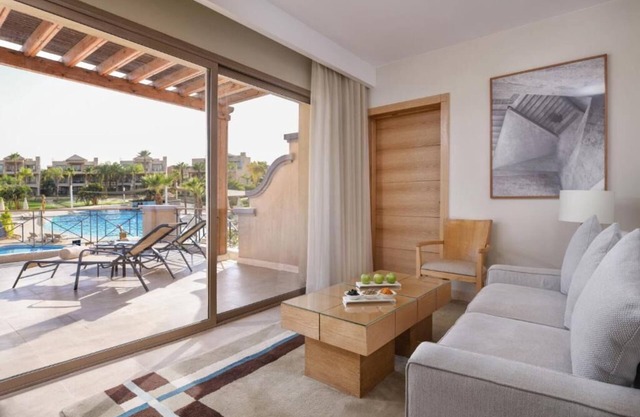 Golf Retreat by the Red Sea – 2 Pool-view Rooms, Private Beach & Spa Relaxation