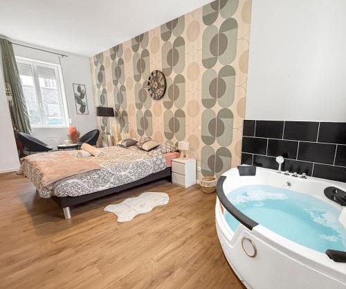 Jacuzzi privé, terrasse, Roubaix