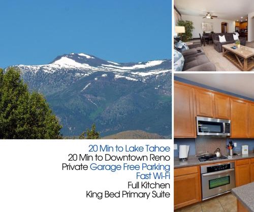 Lake Tahoe Reno 4 Bedrooms Full Kitchen King Bed