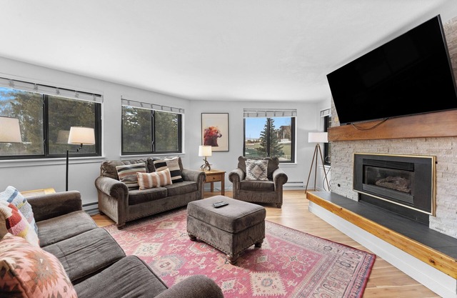 Lakeside Village Condo w/Private Patio for Mountain Views & Shared Hot Tub!