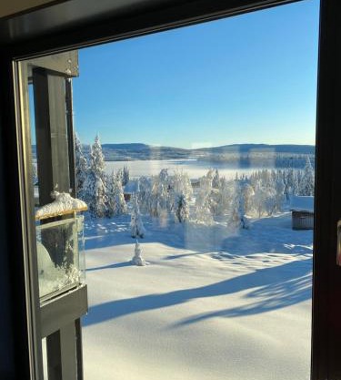 Leilighet med panoramautsikt Sjusjøen Innendørs parkering