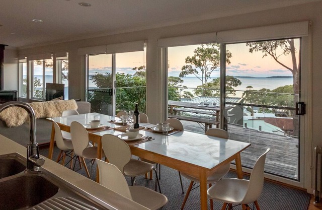 Light and airy house with beautiful bay views